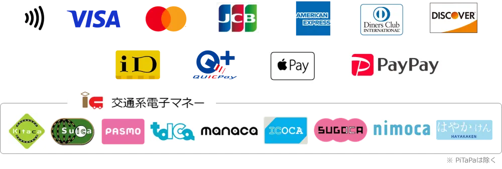 a group of logos on a black background