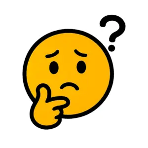 考えている顔の絵文字