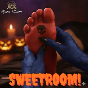 SweetRoom・ハロウィン風の足ツボマッサージの様子・2025年10月23日