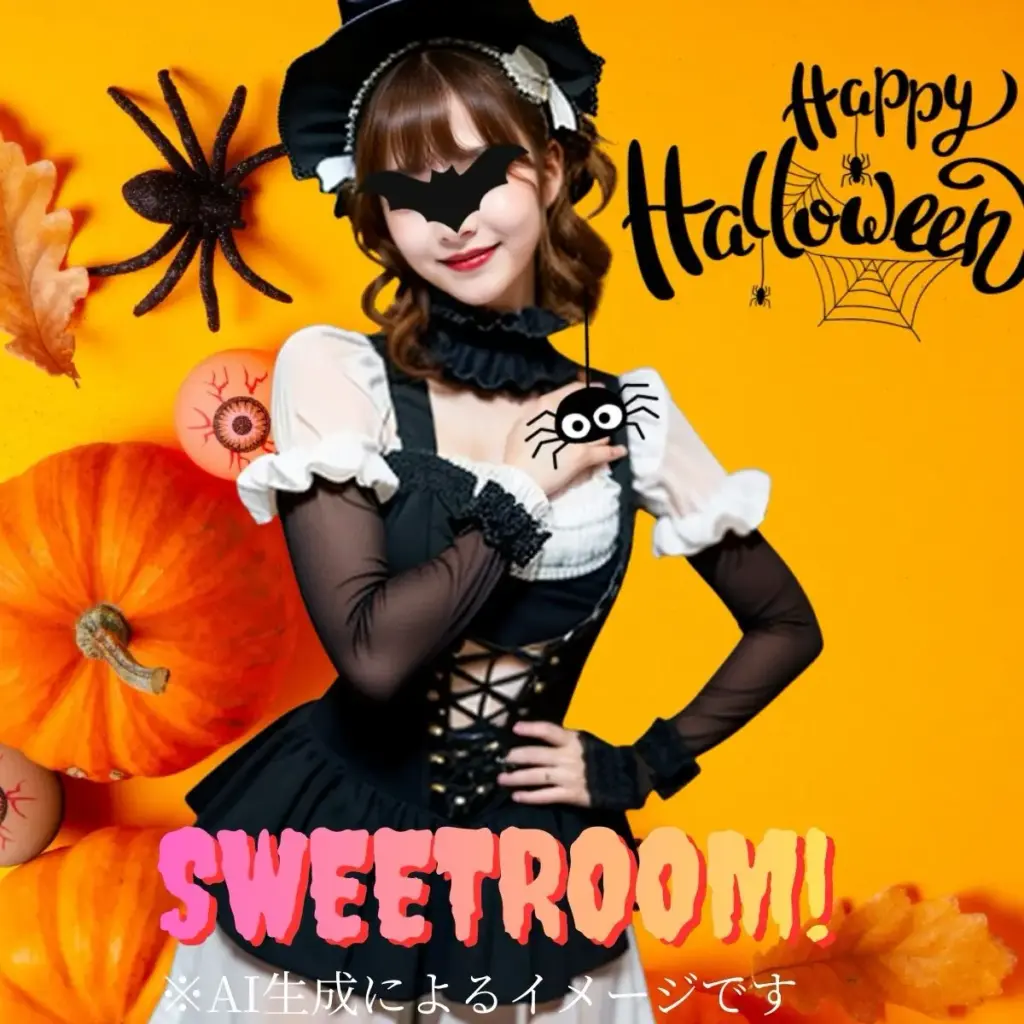2025年10月30日のSweetRoomのハロウィン風のコスプレAI画像
