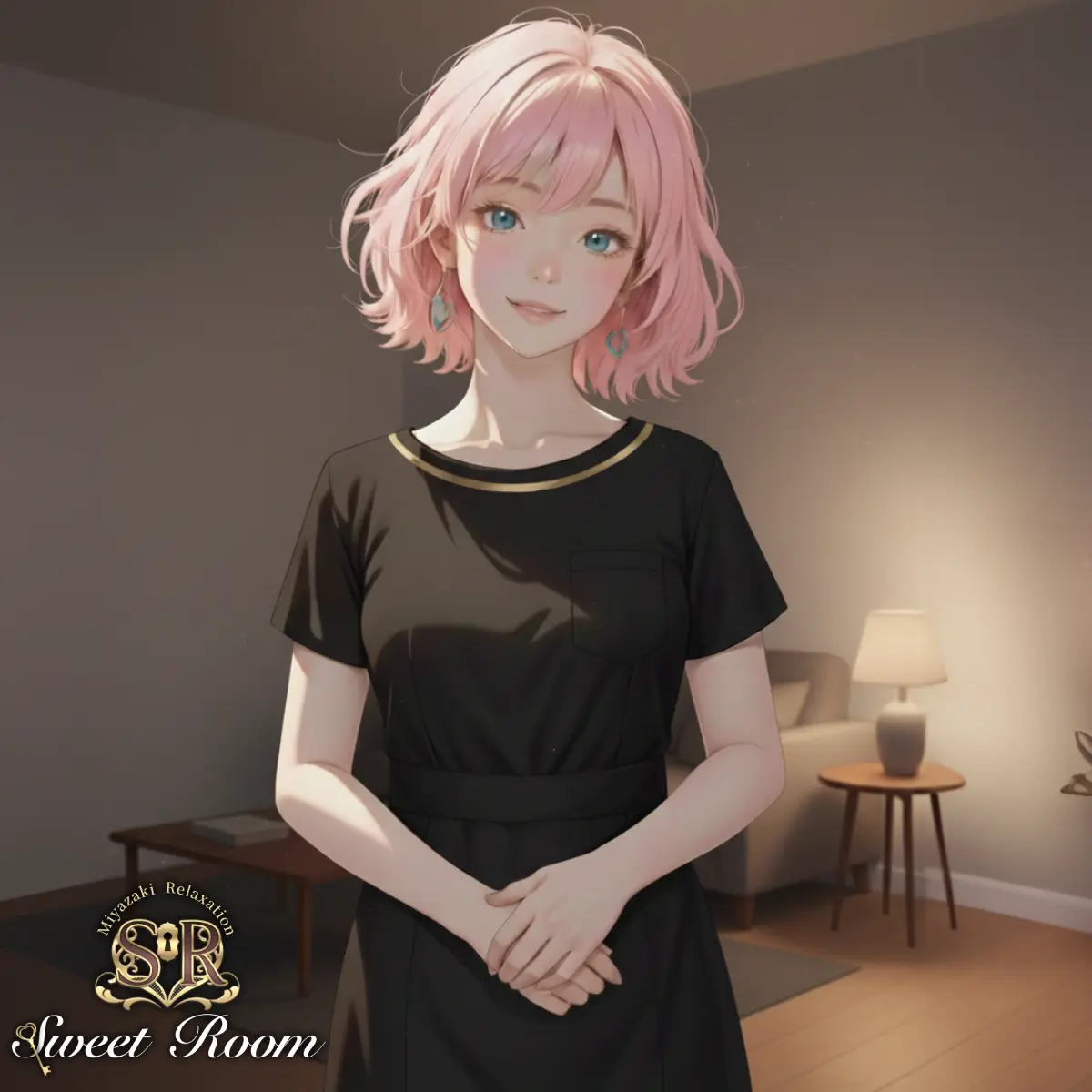 黒い服の女性が立っている - SweetRoom - 2025年11月6日