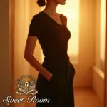 夕日の中の女性のシルエット-SweetRoom-2025年11月14日