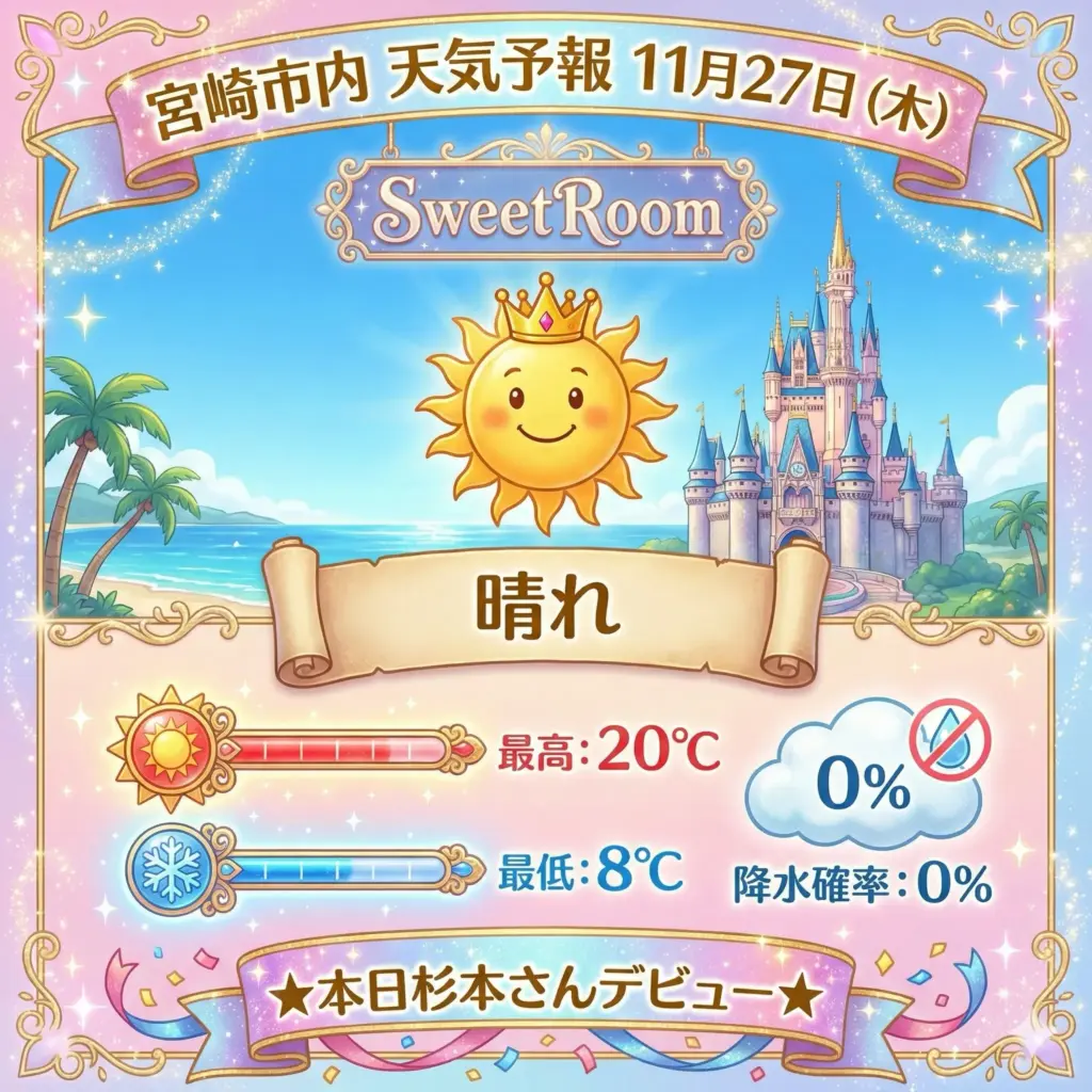 晴れた日の天気予報-SweetRoom -2025年11月27日