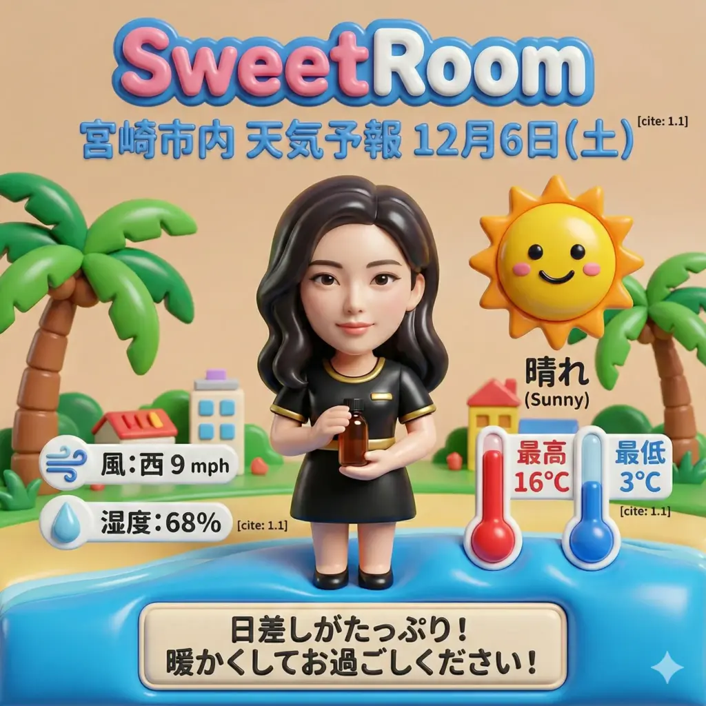 晴れた日の天気予報です-2025年12月6日-SweetRoom