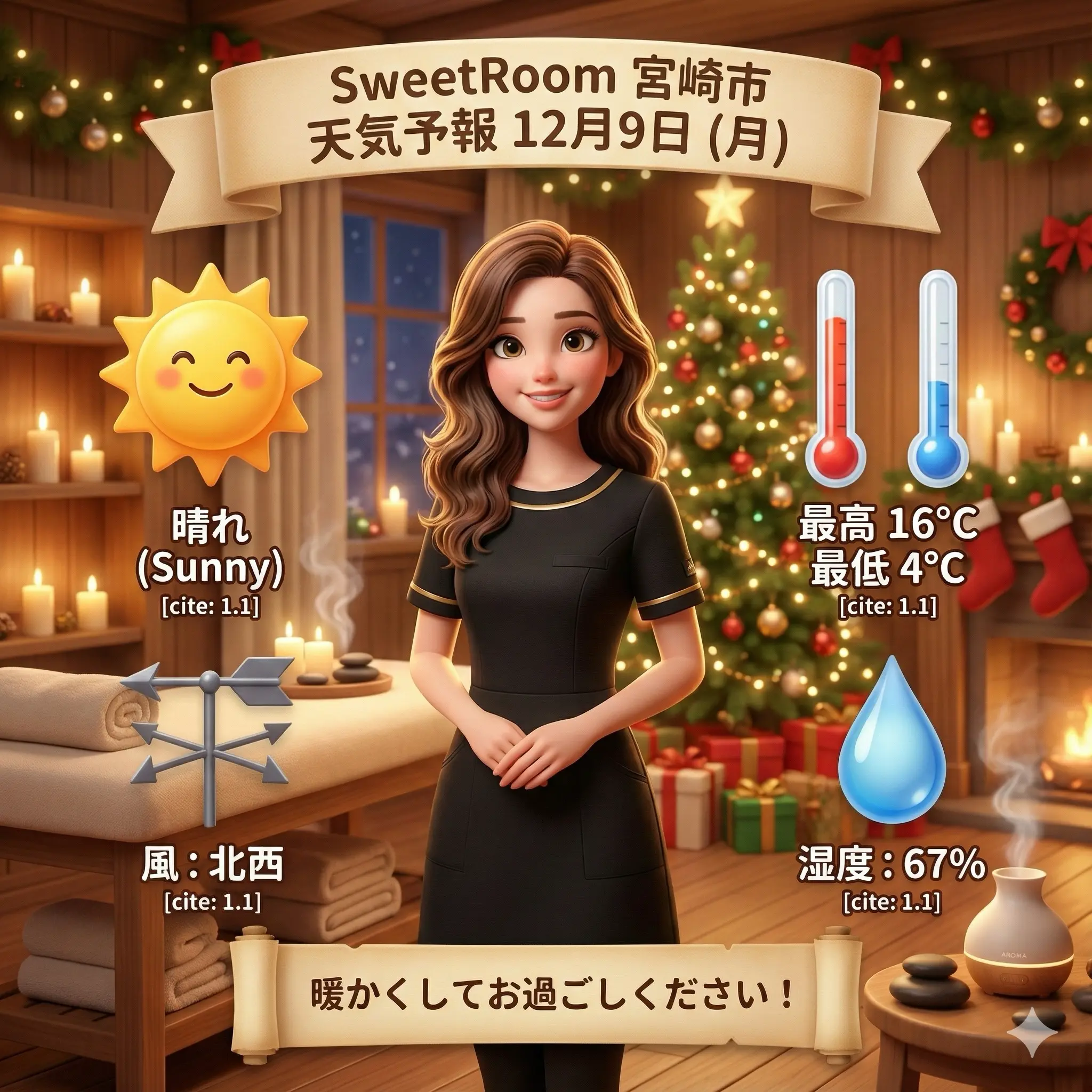 温かい日差しのある部屋ー2025年12月9日ーSweetRoom