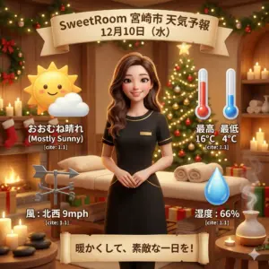 暖かくて、素敵な一日ですーSweetRoomー2025年12月10日