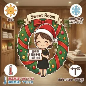 クリスマスの温かいスイートルームー2025年12月11日
