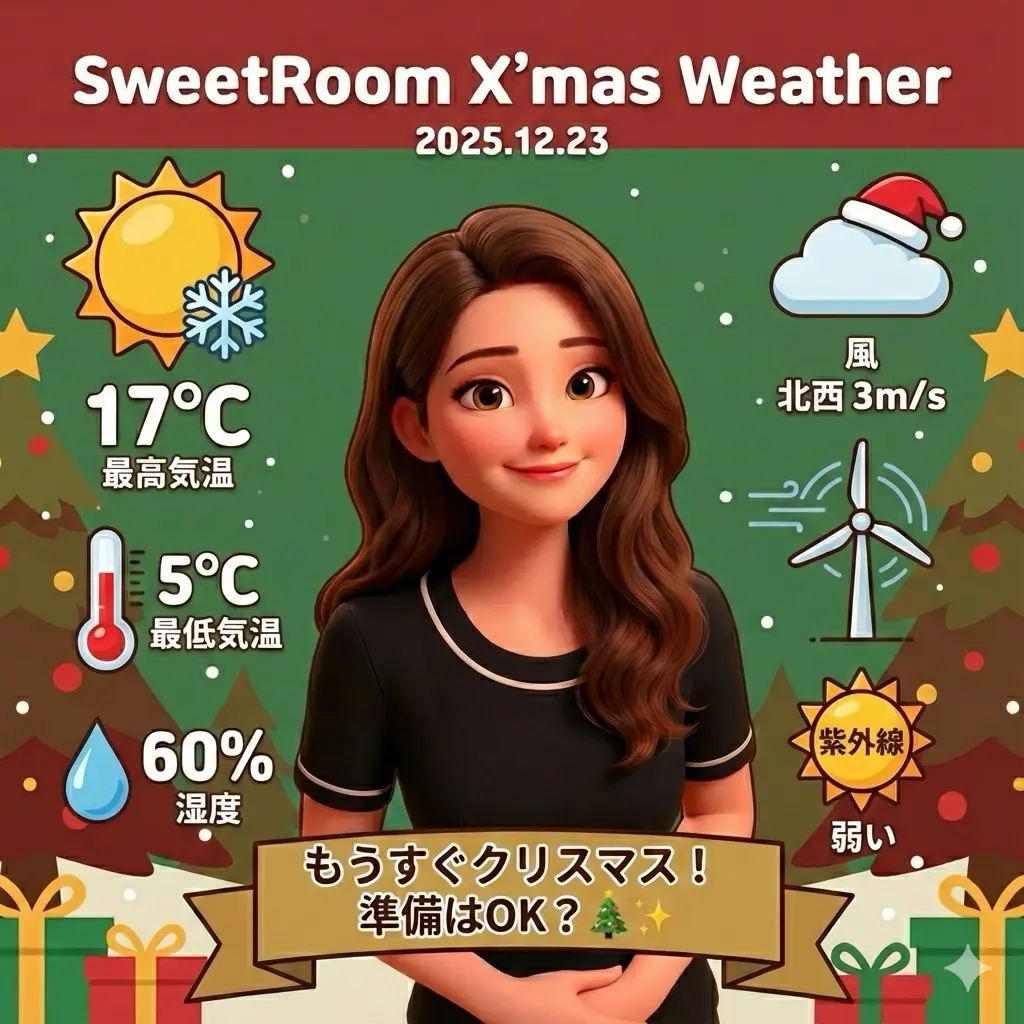 クリスマス天気予報の画像-SweetRoom-2025年12月23日