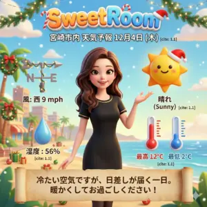 晴れた日の天気予報です-2025年12月4日-SweetRoom