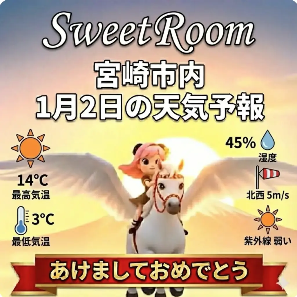 SweetRoom-2026年1月2日-天気