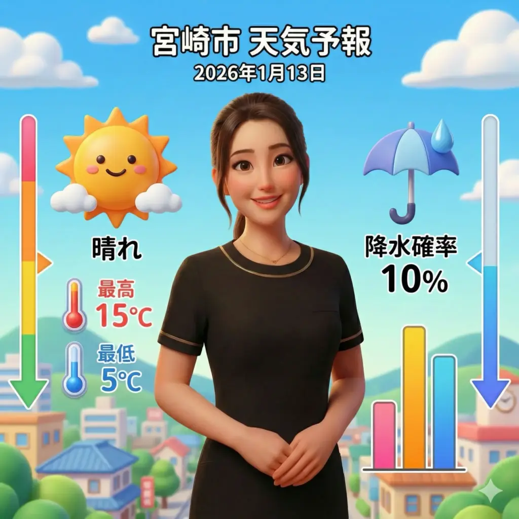 SweetRoom-2026年1月13日の天気予報