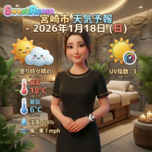 2026年1月18日ーSweetRoom天気