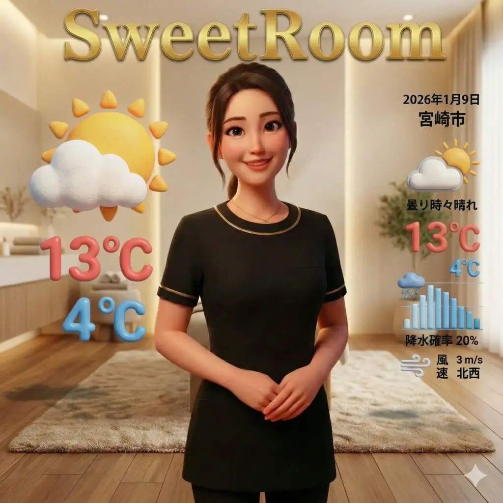SweetRoomー2026年1月9日の天気