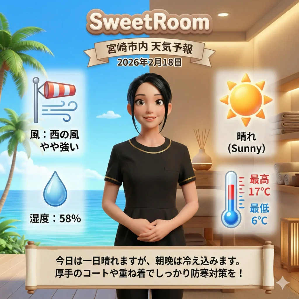 2026年2月18日の天気-SweetRoom