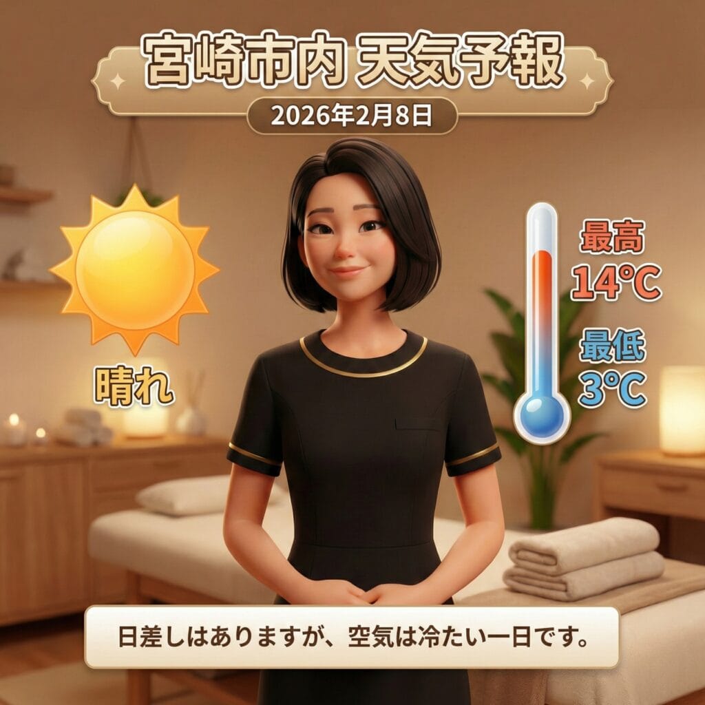 晴れた日の天気予報-2026年2月8日