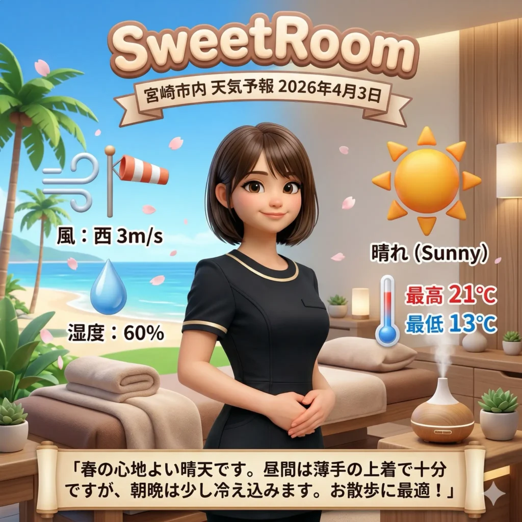 2026年4月3日の宮崎市の天気予報