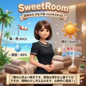 2026年4月3日の宮崎市の天気予報